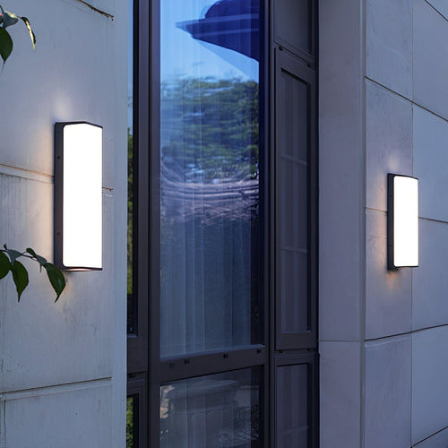 Modern Minimalist Geometric Waterproof Outdoor LED Porch Wall Lights