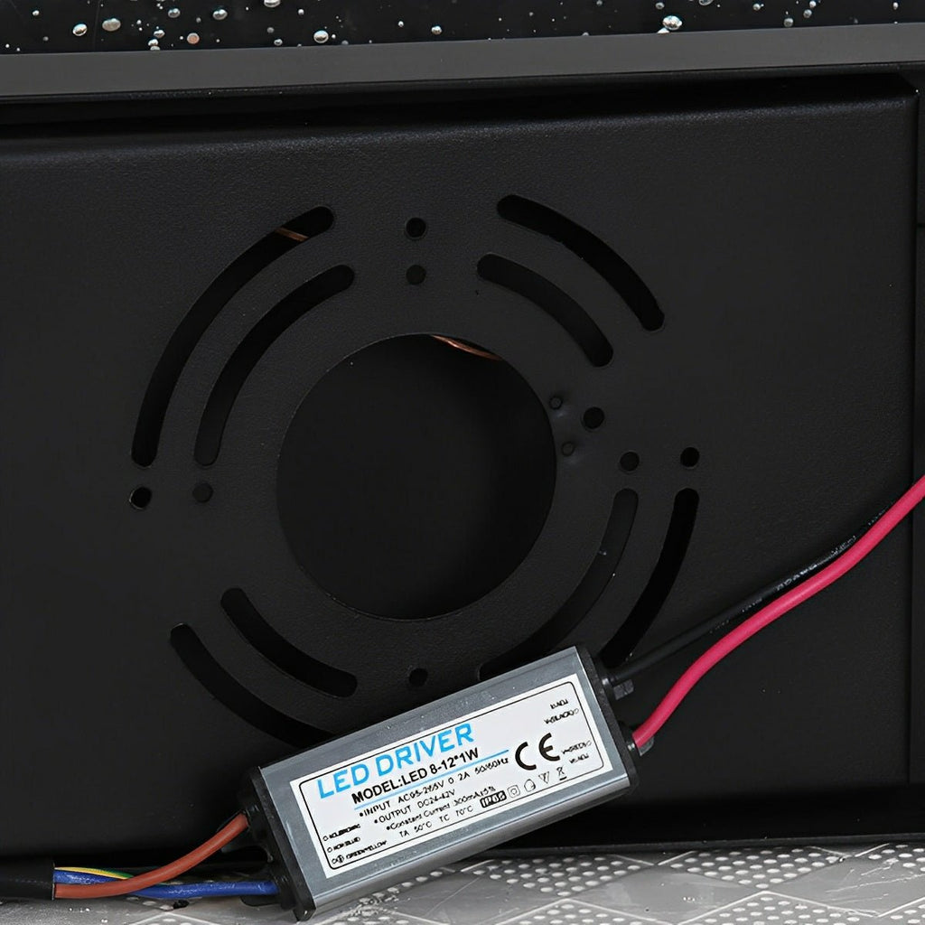 Modern Waterproof Rectangular Water Waves Outdoor LED Porch Wall Lights