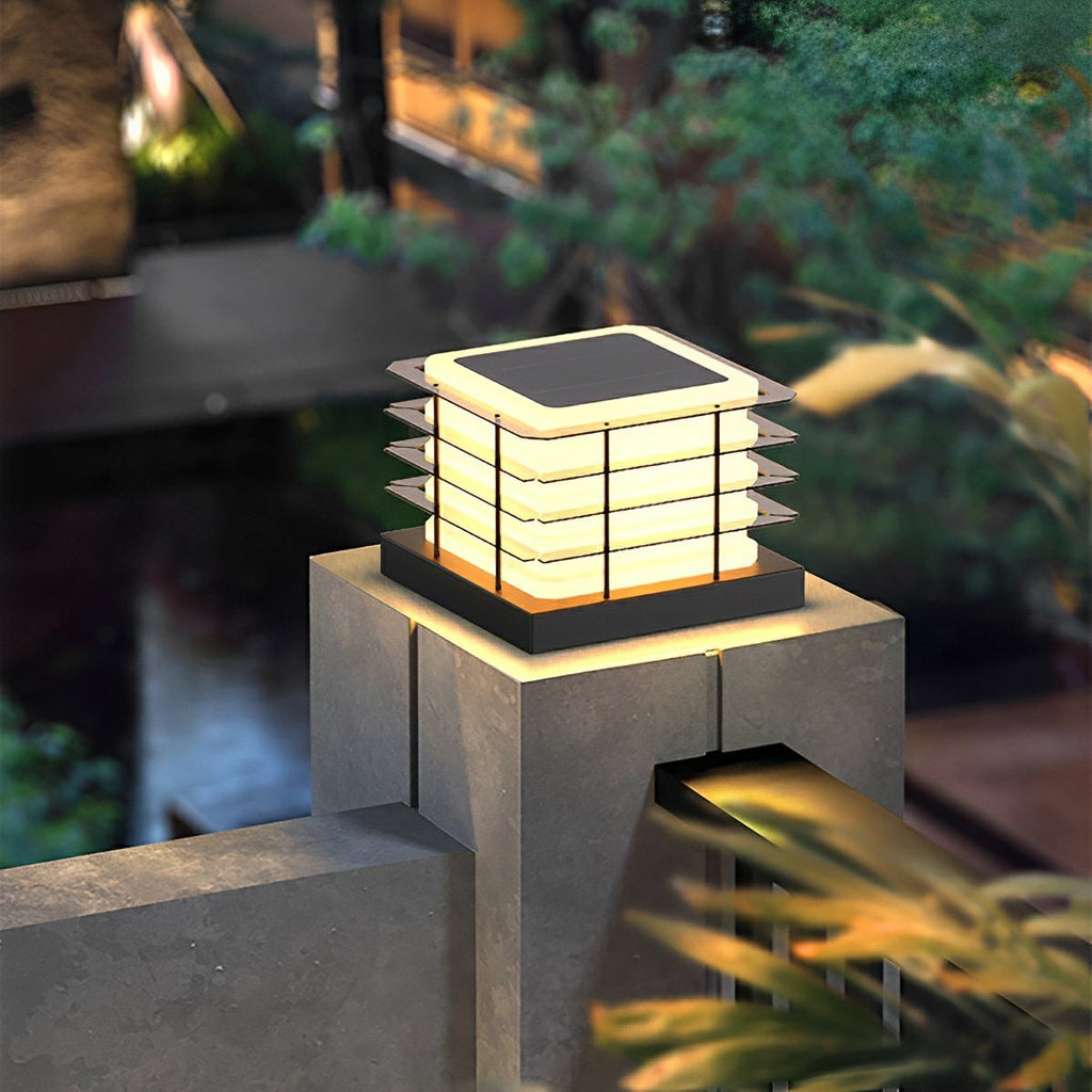 Modern Waterproof Square Fence LED Outdoor Post Lights