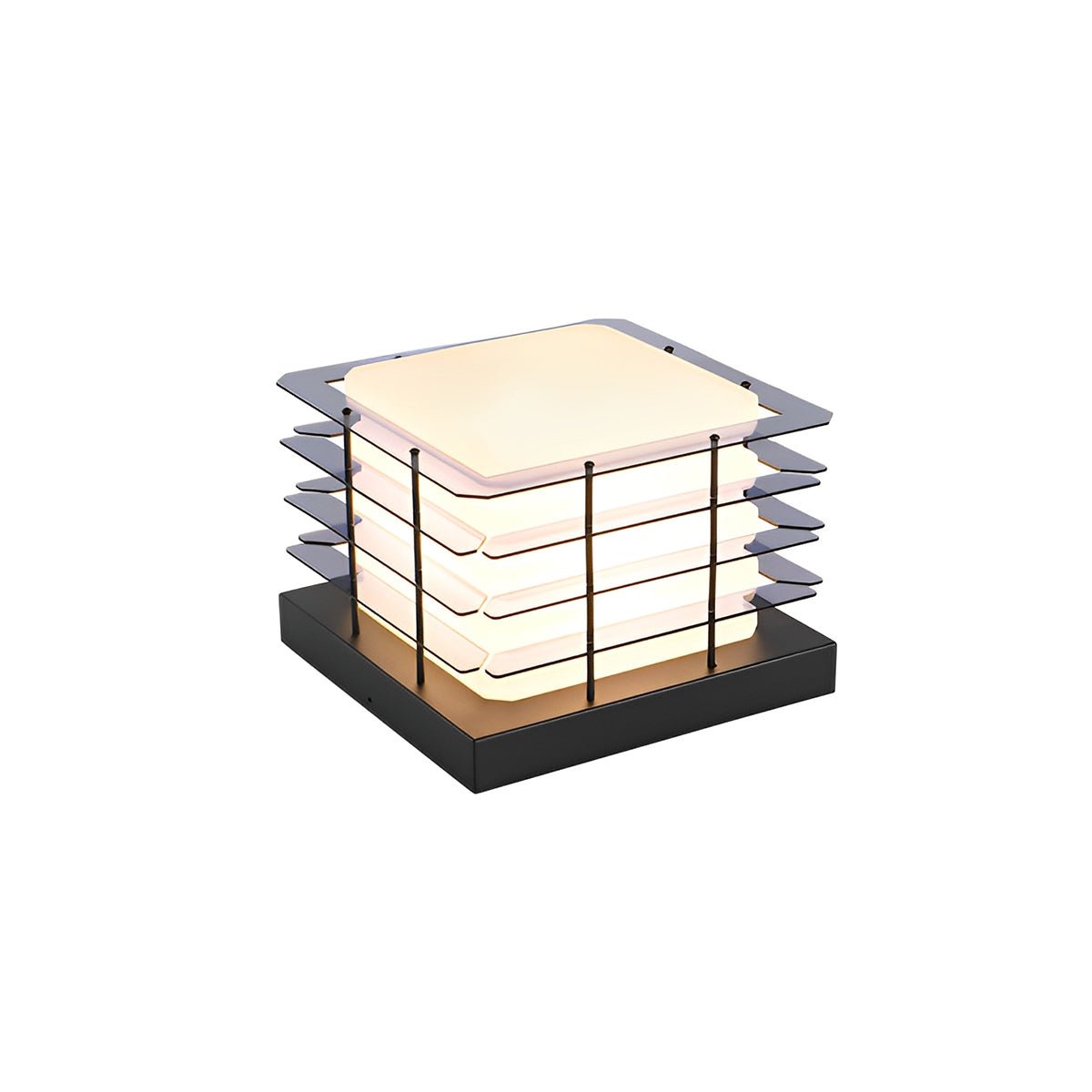 Modern Waterproof Square Fence LED Outdoor Post Lights