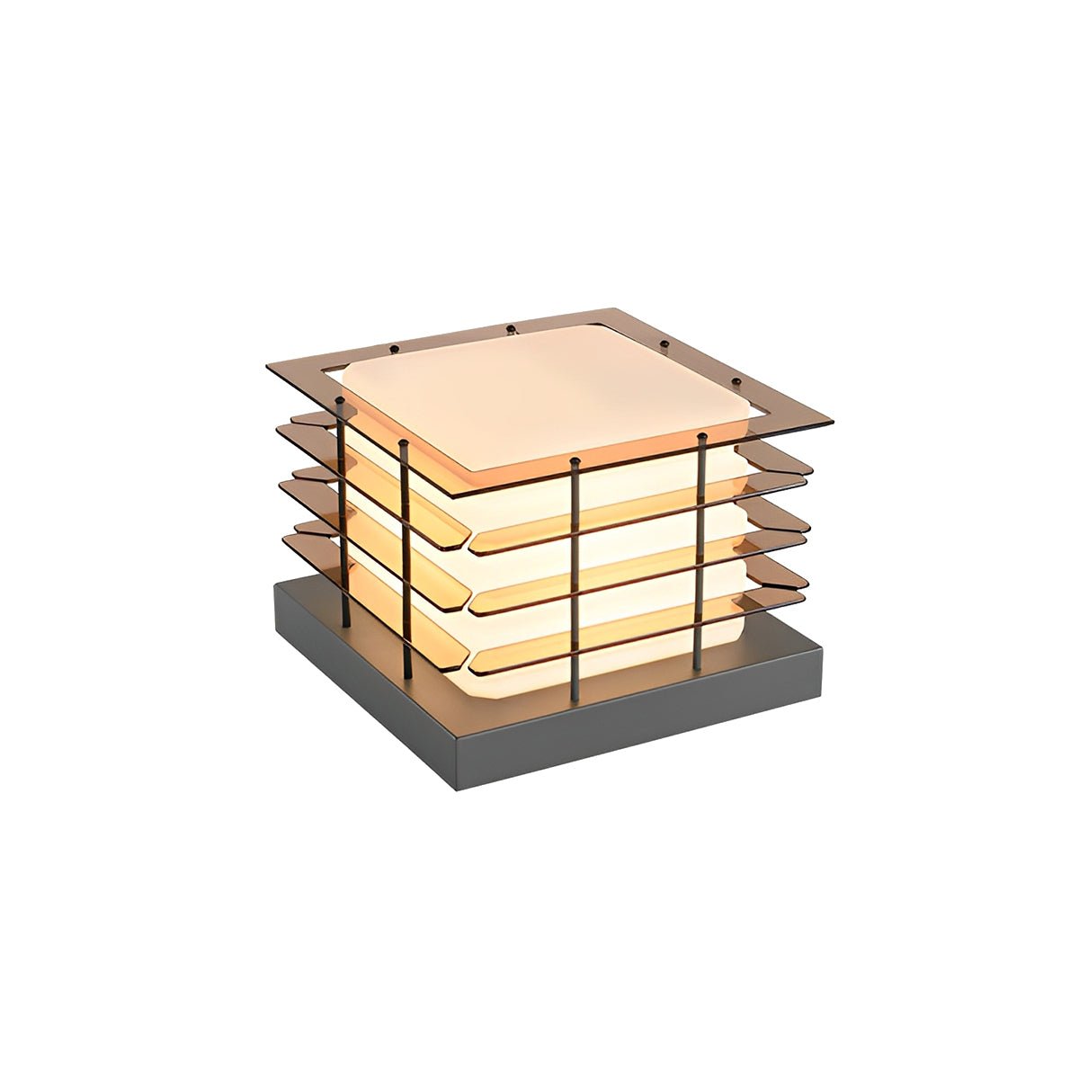 Modern Waterproof Square Fence LED Outdoor Post Lights