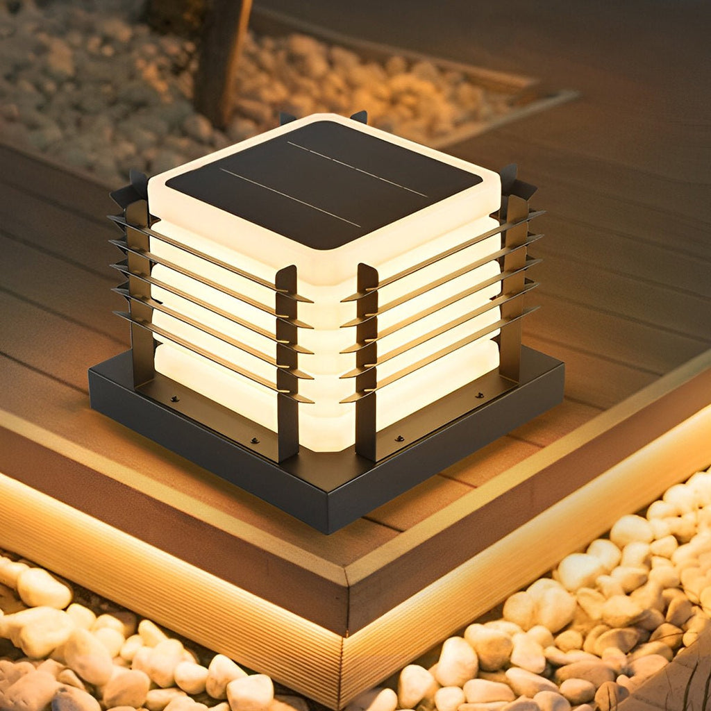 Modern Waterproof Square Fence LED Outdoor Post Lights