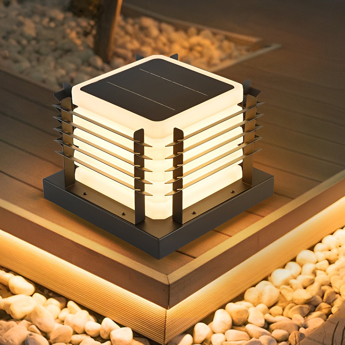 Modern Waterproof Square Fence LED Outdoor Post Lights