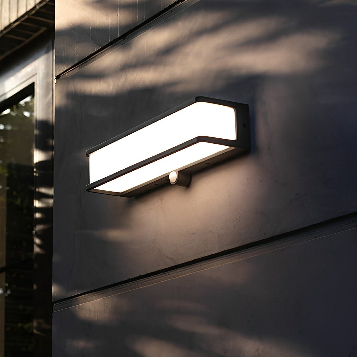 Solar Motion Sensor Geometric Waterproof Outdoor LED Porch Wall Lights