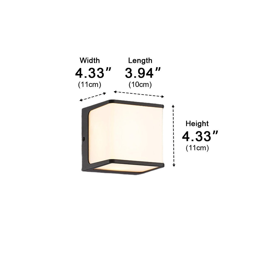 Solar Motion Sensor Geometric Waterproof Outdoor LED Porch Wall Lights