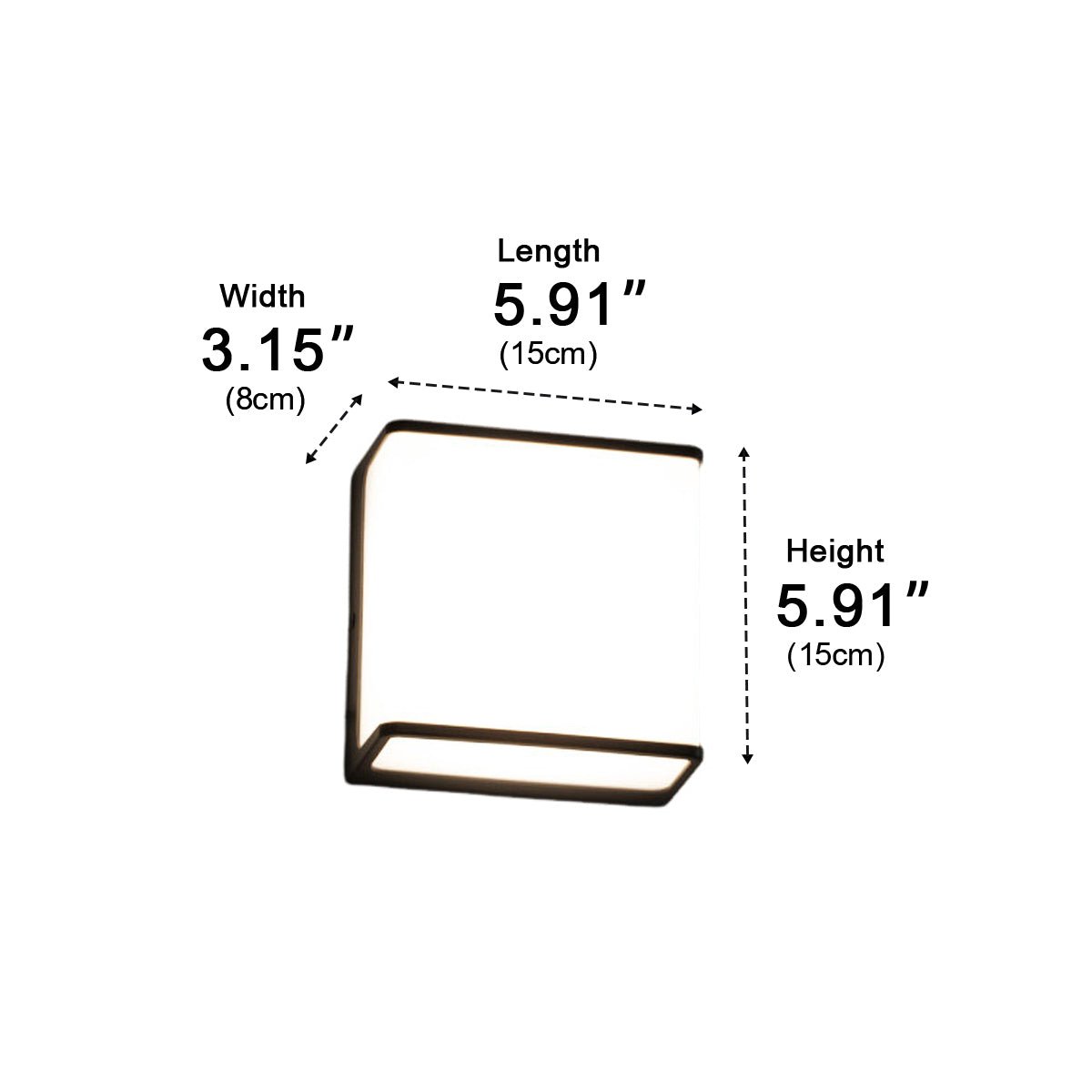 Solar Motion Sensor Geometric Waterproof Outdoor LED Porch Wall Lights