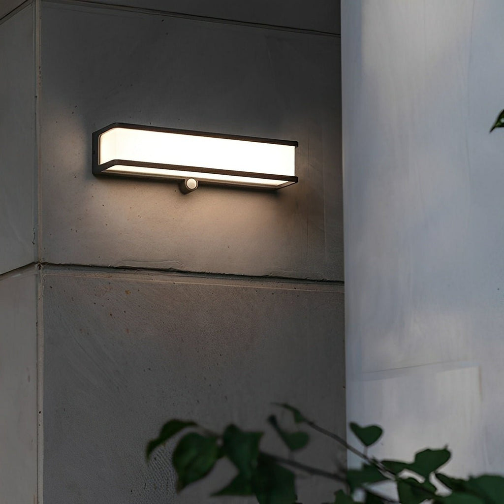 Solar Motion Sensor Geometric Waterproof Outdoor LED Porch Wall Lights