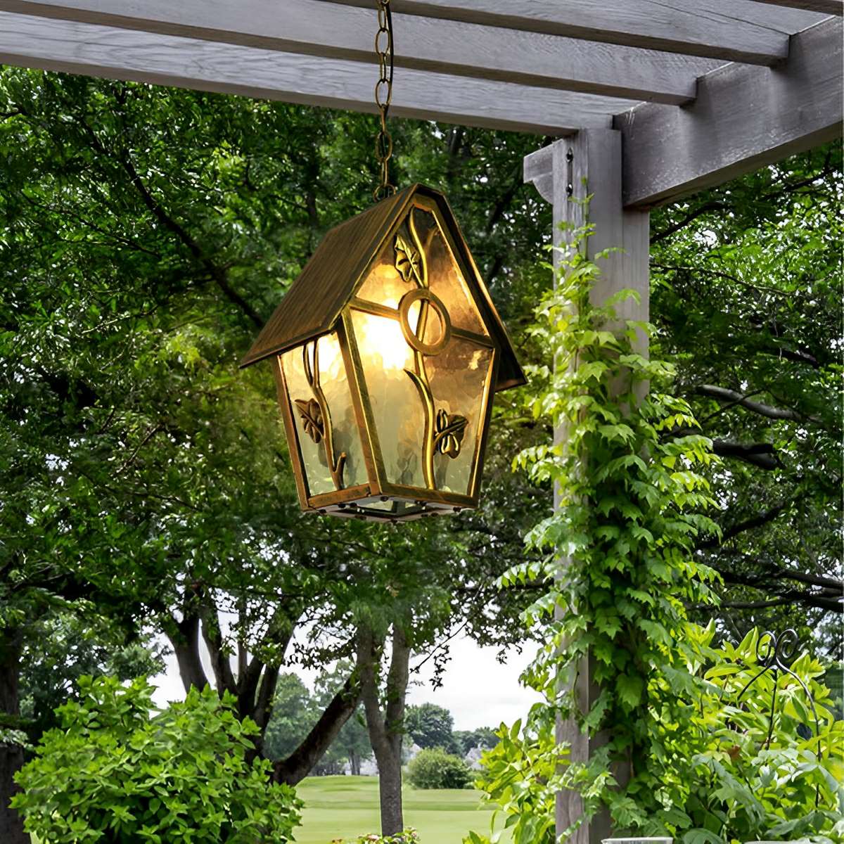 Vintage Rustic House Waterproof Outdoor LED Pendant Lights