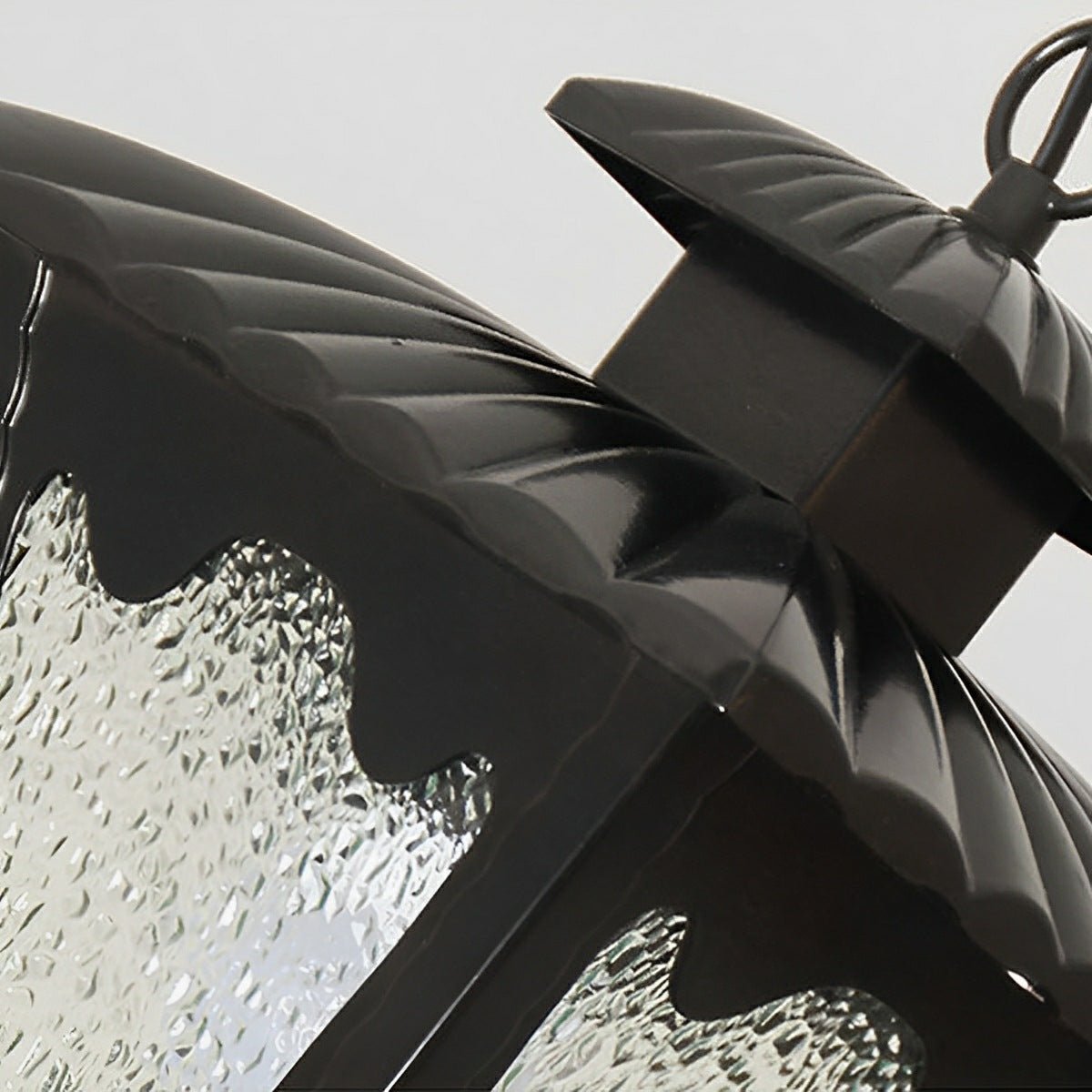 Vintage Rustic Square Water Glass Waterproof Outdoor LED Lantern Pendant Lights