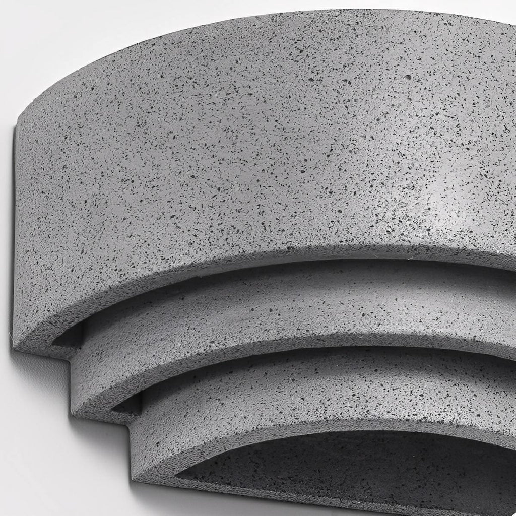 Waterproof Concrete Tiered Up and Down LED Outdoor Wall Lights