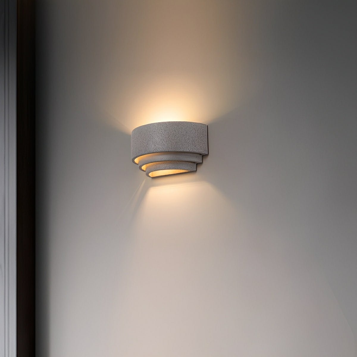 Waterproof Concrete Tiered Up and Down LED Outdoor Wall Lights