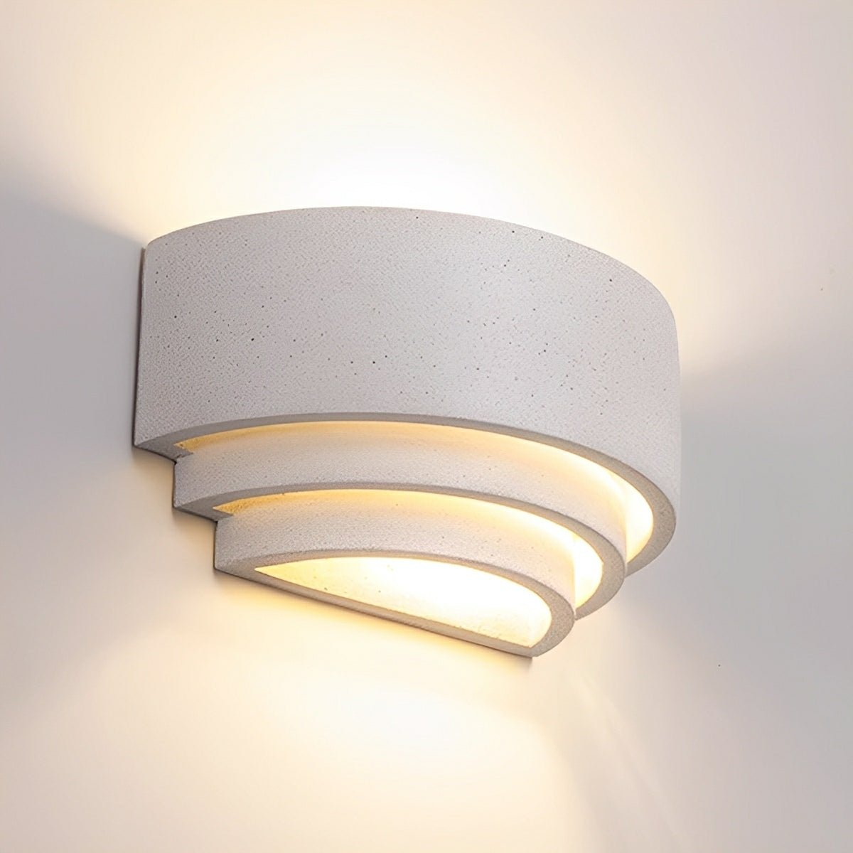 Waterproof Concrete Tiered Up and Down LED Outdoor Wall Lights