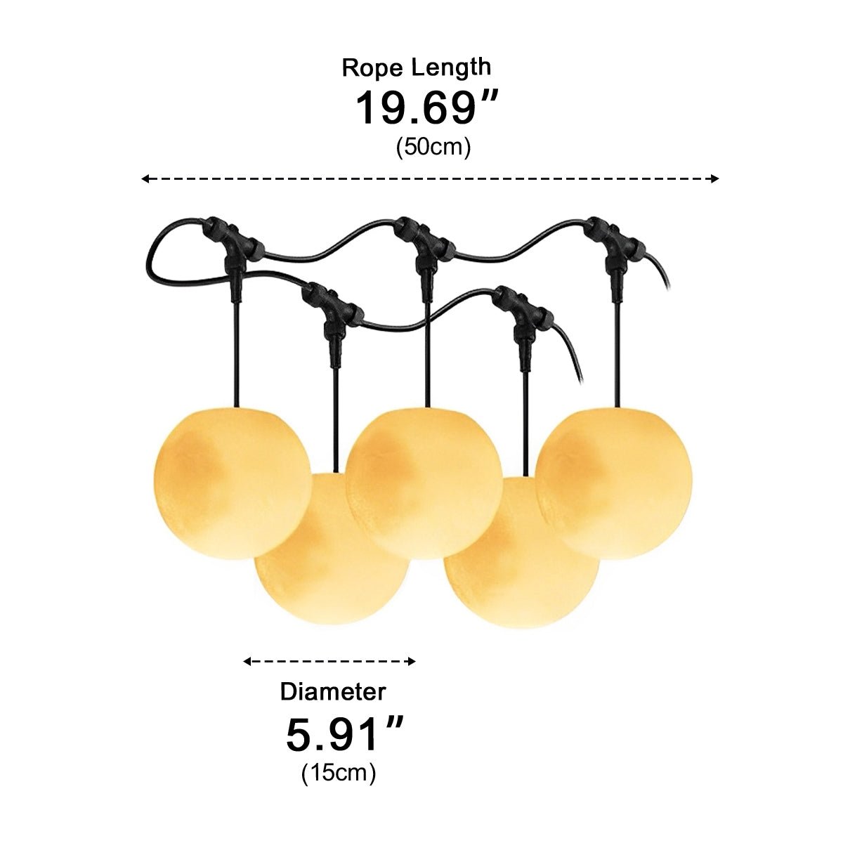 Waterproof Moon Garden Landscape Outdoor String Lights